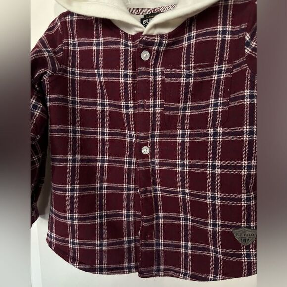 Buffalo David Bitton Hooded Flannel Jacket Size 2T - Picture 3 of 10